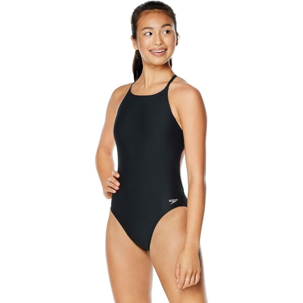 Speedo Women's Standard Swimsuit One Piece Endurance‎ Tie Back Solid 30
